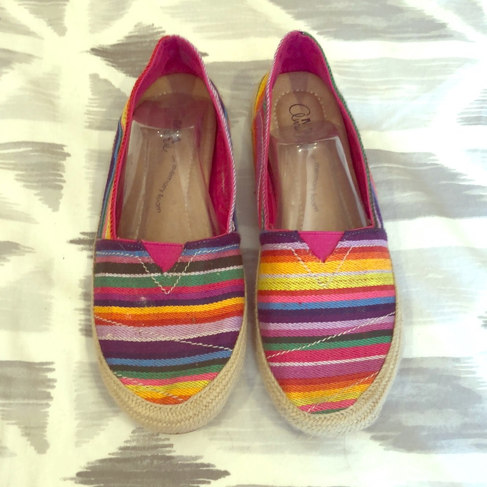 rainbow slip on’s